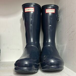 Size 8: Women's Original Tall Gloss Rain Boots Navy